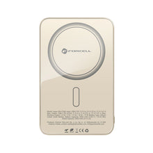 Заредете изображение във визуализатора на галерията – FORCELL F-ENERGY F5K8 Super Slim powerbank compatible with MagSafe PD3.0 QC4.0 15W 5000 mAh titanium dessert
