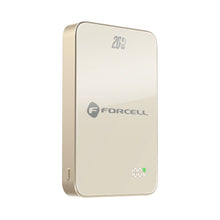 Заредете изображение във визуализатора на галерията – FORCELL F-ENERGY F10K8 Super Slim powerbank compatible with MagSafe PD3.0 QC4.0 15W 10000 mAh titanium dessert
