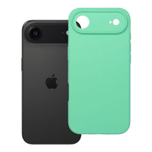 Заредете изображение във визуализатора на галерията – Силиконов гръб 2mm за IPHONE 17 Air compatible with MagSafe ментово зелен
