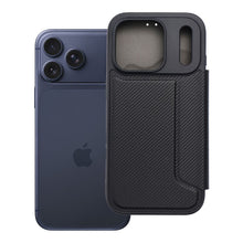 Заредете изображение във визуализатора на галерията – Калъф тип книга RAZOR за IPHONE 17 Pro черен
