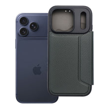 Заредете изображение във визуализатора на галерията – Калъф тип книга RAZOR за IPHONE 17 Pro dark зелен

