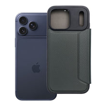 Заредете изображение във визуализатора на галерията – Калъф тип книга RAZOR за IPHONE 17 Pro Max dark зелен
