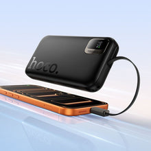 Заредете изображение във визуализатора на галерията – Powerbank Hoco 10000 mAh QC PD 20W with retractable cable USB C Q51 black
