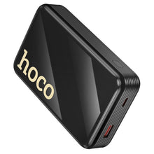Заредете изображение във визуализатора на галерията – Powerbank Hoco 20000 mAh QC PD 22,5W with built-in cables USB C + Lightning Q37A black
