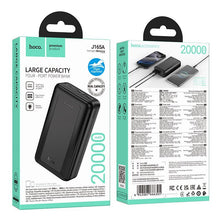 Заредете изображение във визуализатора на галерията – Powerbank Hoco 20000 mAh 2A J165A black
