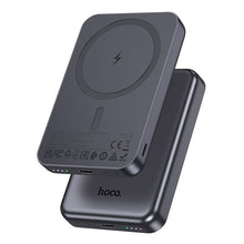 Заредете изображение във визуализатора на галерията – Powerbank compatible with MagSafe Hoco 5000 mAh 2A 5W J160 metal gray
