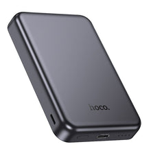Заредете изображение във визуализатора на галерията – Powerbank compatible with MagSafe Hoco 5000 mAh 2A 5W J160 metal gray
