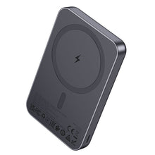 Заредете изображение във визуализатора на галерията – Powerbank compatible with MagSafe Hoco 5000 mAh 2A 5W J160 metal gray

