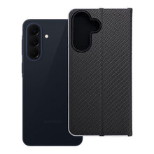Заредете изображение във визуализатора на галерията – Калъф тип книга LUNA Carbon за SAMSUNG A57 5G черен
