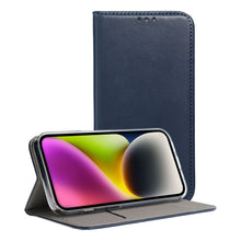 Заредете изображение във визуализатора на галерията – Калъф тип книга  SMART MAGNETO за SAMSUNG A37 тъмно син
