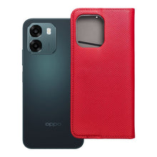 Заредете изображение във визуализатора на галерията – Калъф тип книга SMART за OPPO A6 червен
