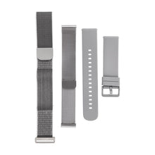Заредете изображение във визуализатора на галерията – Smart fitness band with IP68 Waterproof Rating, ECG, Heart Rate, HRV, Blood Pressure, SpO2, Sleep &amp; Stress Monitoring TITMO Loop I-110 silver
