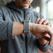 Заредете изображение във визуализатора на галерията – Smart fitness band with IP68 Waterproof Rating, ECG, Heart Rate, HRV, Blood Pressure, SpO2, Sleep &amp; Stress Monitoring TITMO Loop I-110 silver
