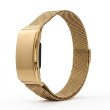 Заредете изображение във визуализатора на галерията – Smart fitness band with IP68 Waterproof Rating, ECG, Heart Rate, HRV, Blood Pressure, SpO2, Sleep &amp; Stress Monitoring TITMO Loop I-110 gold
