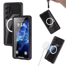 Заредете изображение във визуализатора на галерията – Case for Samsung S26 ULTRA Waterproof Shellbox MARS with metal ring black

