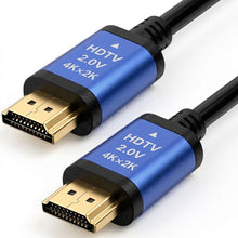 Заредете изображение във визуализатора на галерията – Cable HDMI 2.0 Blue Star 4K 120Hz - High Speed, HDR, ARC, Ethernet, AWM, 18Gbps 1,5 m black
