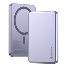 Заредете изображение във визуализатора на галерията – Powerbank compatible with MagSafe Forcell F-Energy Slim F5K9 QC4.0 PD3.0 15W 5000 mAh purple
