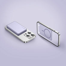 Заредете изображение във визуализатора на галерията – Powerbank compatible with MagSafe Forcell F-Energy Slim F5K9 QC4.0 PD3.0 15W 5000 mAh purple
