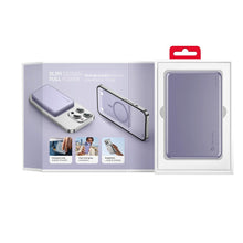 Заредете изображение във визуализатора на галерията – Powerbank compatible with MagSafe Forcell F-Energy Slim F5K9 QC4.0 PD3.0 15W 5000 mAh purple
