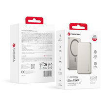 Заредете изображение във визуализатора на галерията – Powerbank compatible with MagSafe Forcell F-Energy Slim F5K9 QC4.0 PD3.0 15W 5000 mAh cloud dancer

