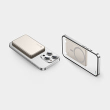Заредете изображение във визуализатора на галерията – Powerbank compatible with MagSafe Forcell F-Energy Slim F5K9 QC4.0 PD3.0 15W 5000 mAh cloud dancer
