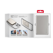 Заредете изображение във визуализатора на галерията – Powerbank compatible with MagSafe Forcell F-Energy Slim F5K9 QC4.0 PD3.0 15W 5000 mAh cloud dancer

