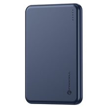 Заредете изображение във визуализатора на галерията – Powerbank compatible with MagSafe Forcell F-Energy Slim F5K9 QC4.0 PD3.0 15W 5000 mAh navy blue

