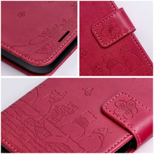 Заредете изображение във визуализатора на галерията – MEZZO Book case for SAMSUNG A17 cats red
