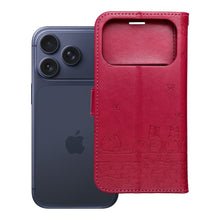 Заредете изображение във визуализатора на галерията – MEZZO Book case for IPHONE 17 cats red

