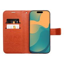 Заредете изображение във визуализатора на галерията – MEZZO Book case for IPHONE 17 PRO cats brown
