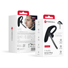 Заредете изображение във визуализатора на галерията – Wireless mono headset (ENC, Multipoint, BT 6.0 + EDR, 170mah) FORCELL Orion Plus black
