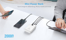 Заредете изображение във визуализатора на галерията – Powerbank Veger S20 (W2081) PD QC3.0 2A 22,5W 20000 mAh white
