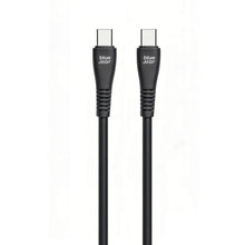 Заредете изображение във визуализатора на галерията – Кабел USB C към USB C Син Star 3A 60W QC4.0 1 m PJ-DQ1-C черен
