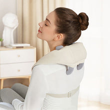 Заредете изображение във визуализатора на галерията – Massager for shoulder and neck Hoco HP52 beige
