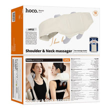 Заредете изображение във визуализатора на галерията – Massager for shoulder and neck Hoco HP52 beige
