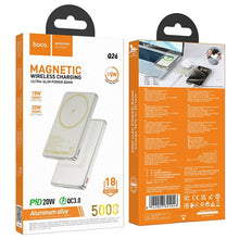 Заредете изображение във визуализатора на галерията – Powerbank compatible with MagSafe Hoco 5000 mAh QC PD 2A 20W Q26 orange
