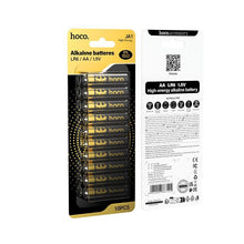 Заредете изображение във визуализатора на галерията – Alkaine battery LR6 (AA) 10 pcs Hoco JA1 black
