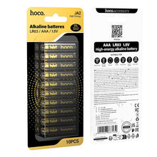 Заредете изображение във визуализатора на галерията – Alkaine battery LR03 (AAA) 10 pcs Hoco JA2 black
