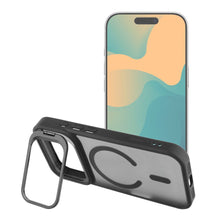 Заредете изображение във визуализатора на галерията – Case for iPhone 16 Forcell F-Protect Shadow Stand Premium compatible with MagSafe black
