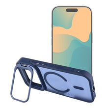Заредете изображение във визуализатора на галерията – Case for iPhone 17 PRO Forcell F-Protect Shadow Stand Premium compatible with MagSafe navy blue
