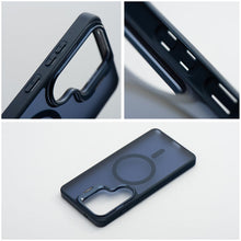 Заредете изображение във визуализатора на галерията – Case for Samsung A37 Forcell F-Protect Shadow Stand Premium compatible with MagSafe navy blue
