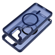 Заредете изображение във визуализатора на галерията – Case for Samsung A57 Forcell F-Protect Shadow Stand Premium compatible with MagSafe navy blue
