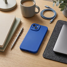Заредете изображение във визуализатора на галерията – Case for iPhone 15 Matt 2.0 blue
