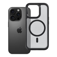 Заредете изображение във визуализатора на галерията – Case for iPhone 16 Pro Forcell F-Protect Smoke Hybrid Premium compatible with MagSafe black
