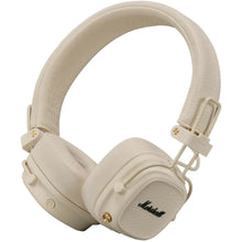 Заредете изображение във визуализатора на галерията – Wireless headphones Marshall Major V cream
