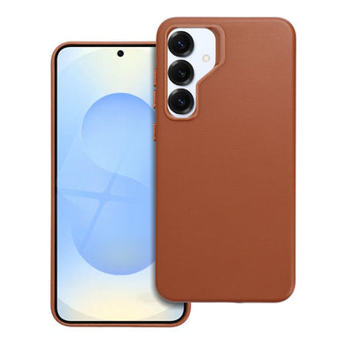 LEATHER MAG COVER case for SAMSUNG S25 PLUS brown