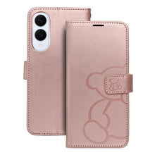 Заредете изображение във визуализатора на галерията – MEZZO Book case for SAMSUNG S25 Edge teddy bear rose gold

