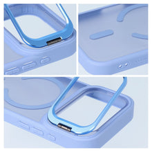 Заредете изображение във визуализатора на галерията – Case for iPhone 18 Pro / 17 Pro Forcell F-Protect Shadow Stand Premium compatible with MagSafe light blue
