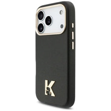Заредете изображение във визуализатора на галерията – KARL LAGERFELD case for IPHONE 17 Pro compatible with MagSafe KLHMP17L5PGFKHGK (Karl Head Logo) black
