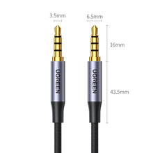 Заредете изображение във визуализатора на галерията – Ugreen AV183 cable 10648 mini jack 3.5mm / mini jack 3.5mm 1m - gray
